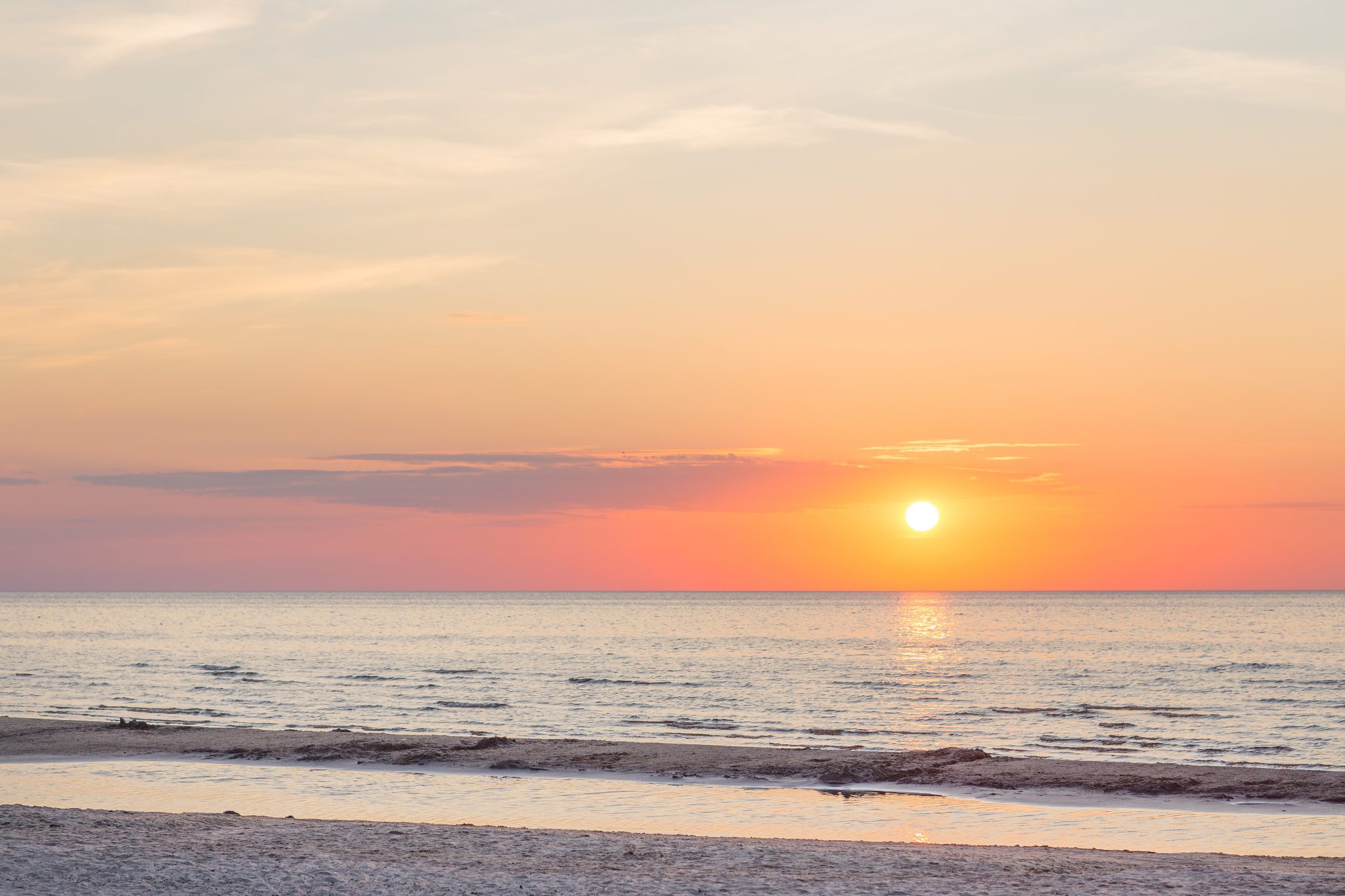 Sunset over the Strait of Gibraltar from Tarifa