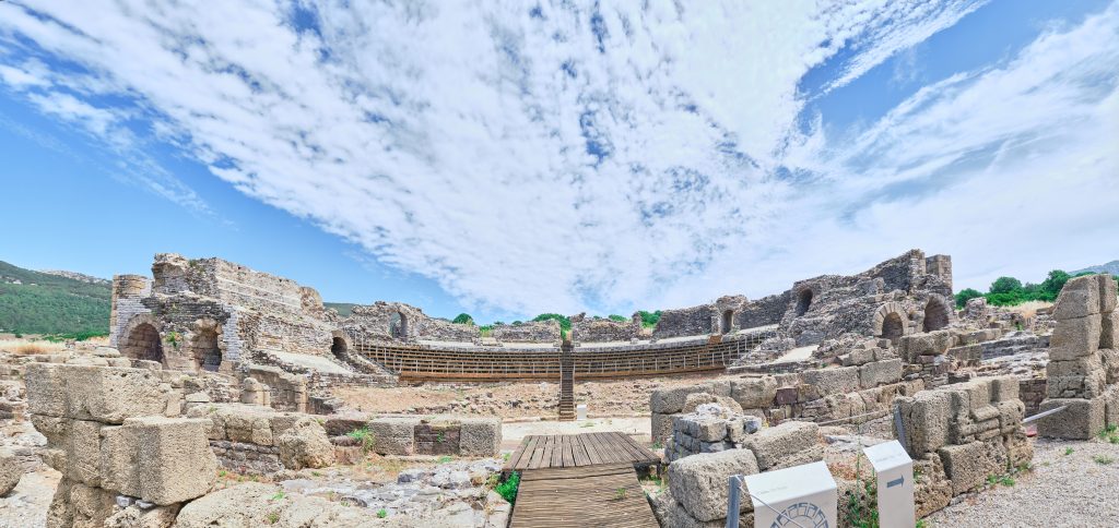 Teatro romano de Baelo Claudia en Bolonia, cerca de Tarifa